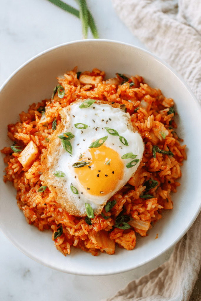 No Chop Kimchi Fried Rice