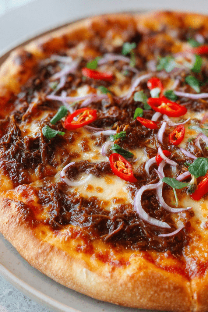 Crisp Beef Rendang Pizza