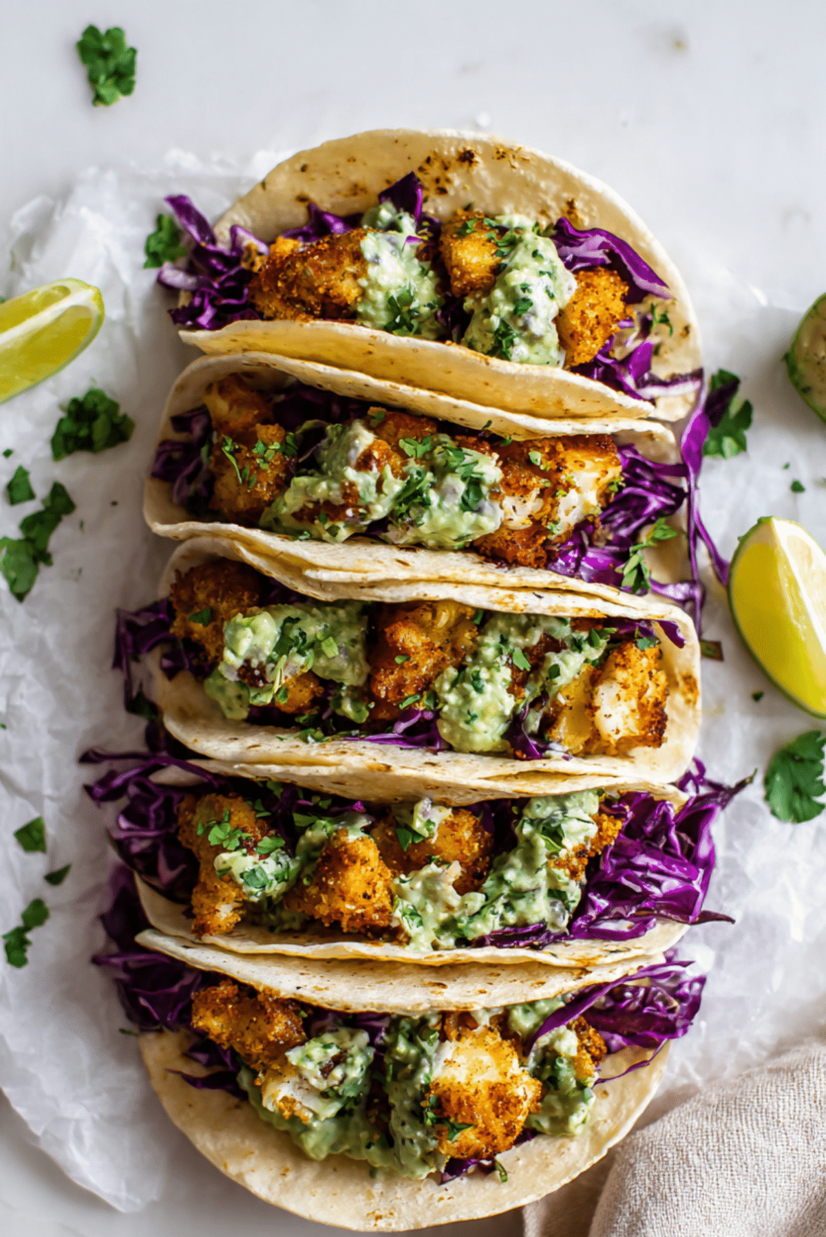 Air Fryer Fish Tacos With Avocado Salsa