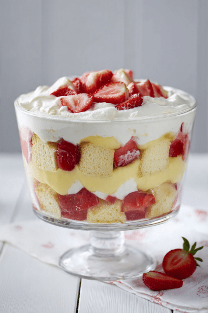 Lemon Strawberry Trifle
