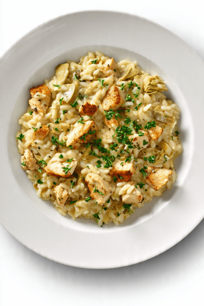 Chicken and Artichoke Orzotto
