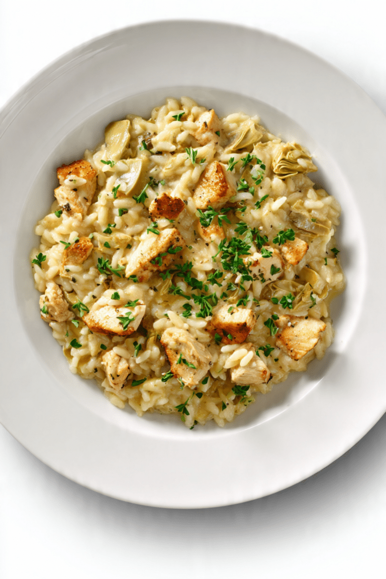 Chicken and Artichoke Orzotto
