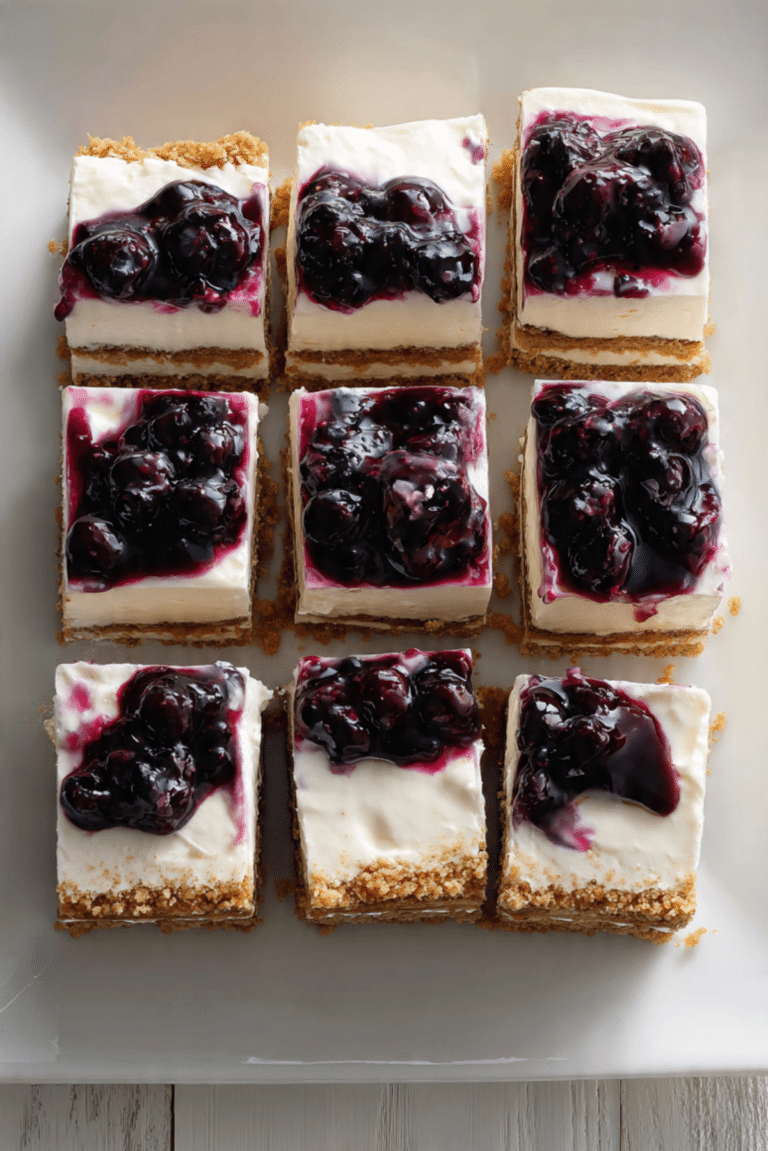 Blueberry Cheesecake Icebox Cake
