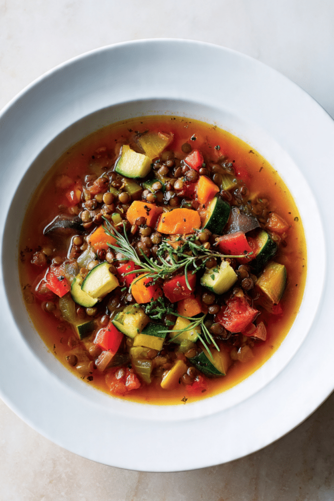Ratatouille Lentil Soup