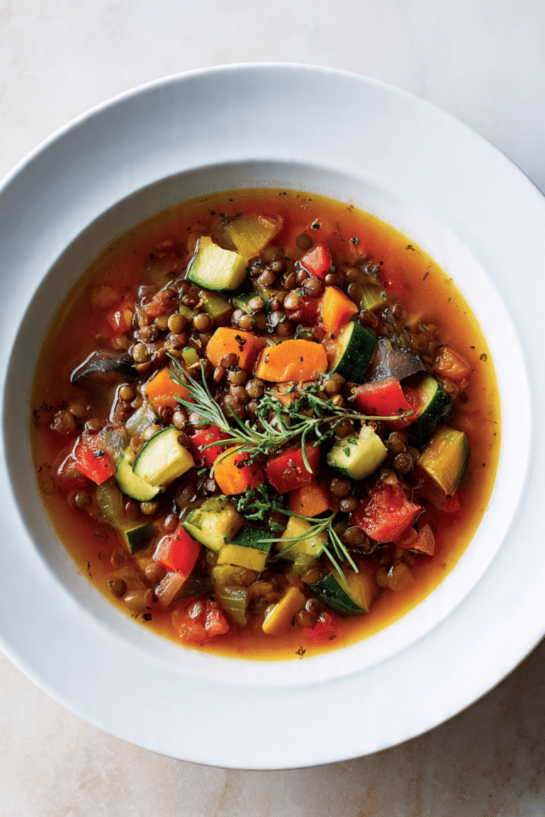 Ratatouille Lentil Soup