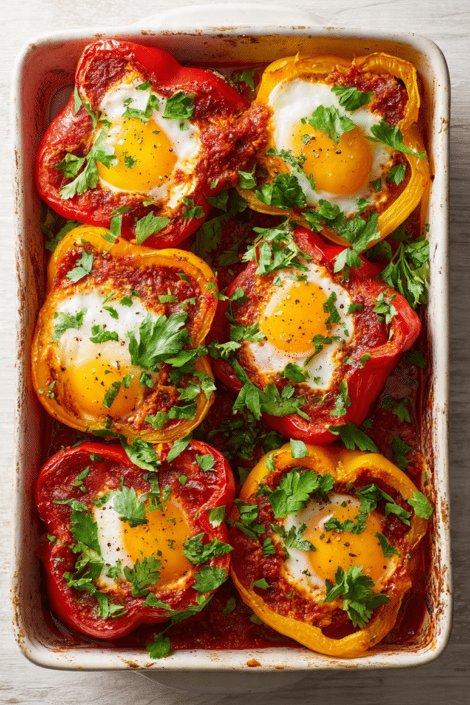 Shakshuka Stuffed Peppers