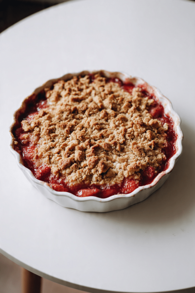 Strawberry-Rhubarb Crumble