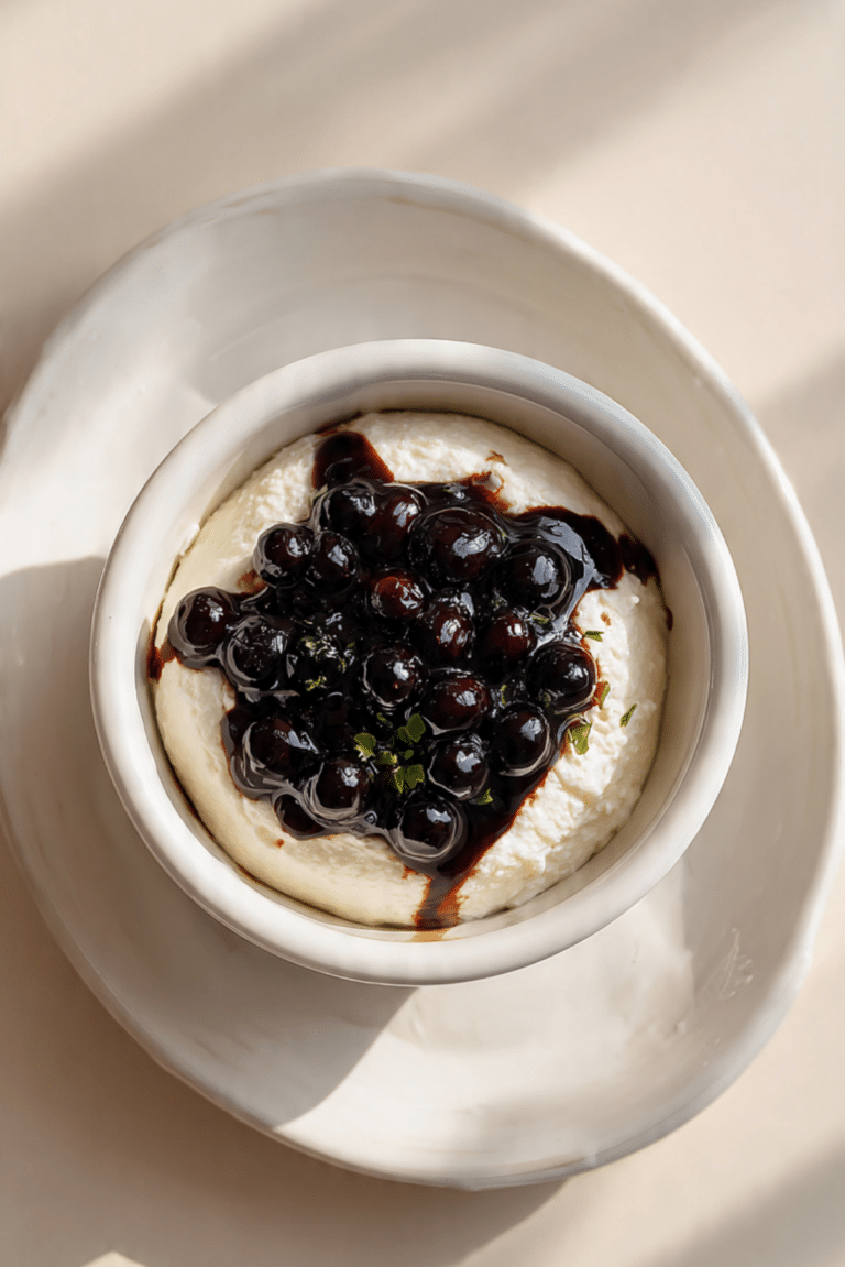 Ricotta With Balsamic Berries