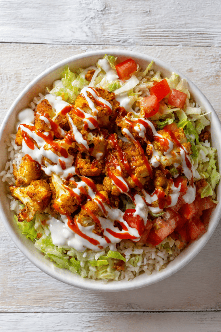 Halal Cart-Style Cauliflower Bowl