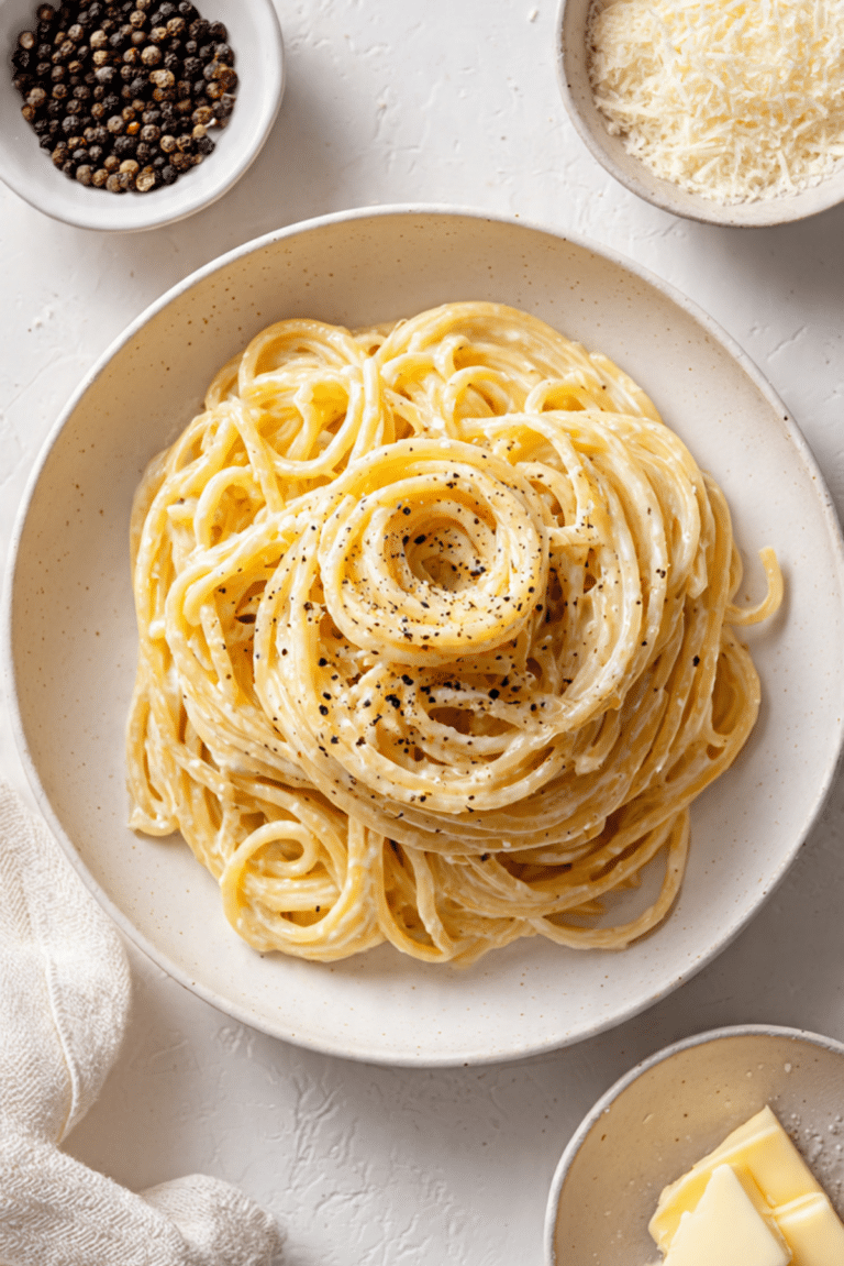 Cacio E Pepe Egg Noodles