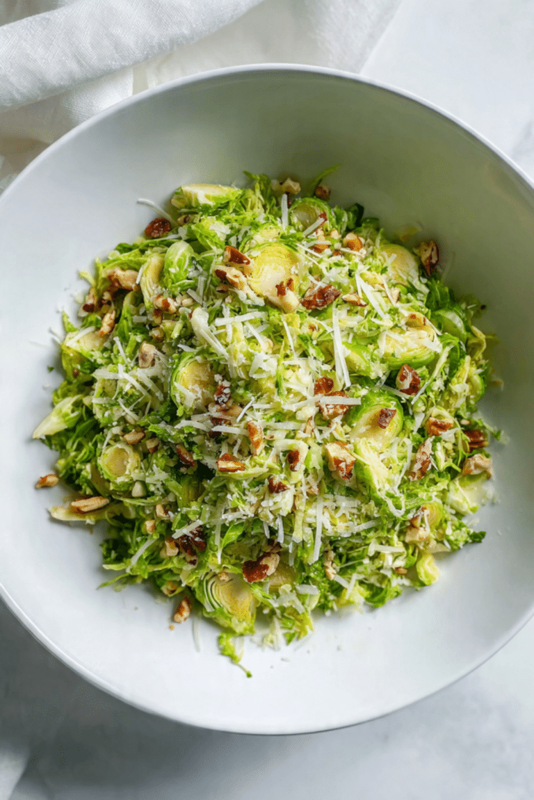 Parmesan Brussels Sprouts Salad
