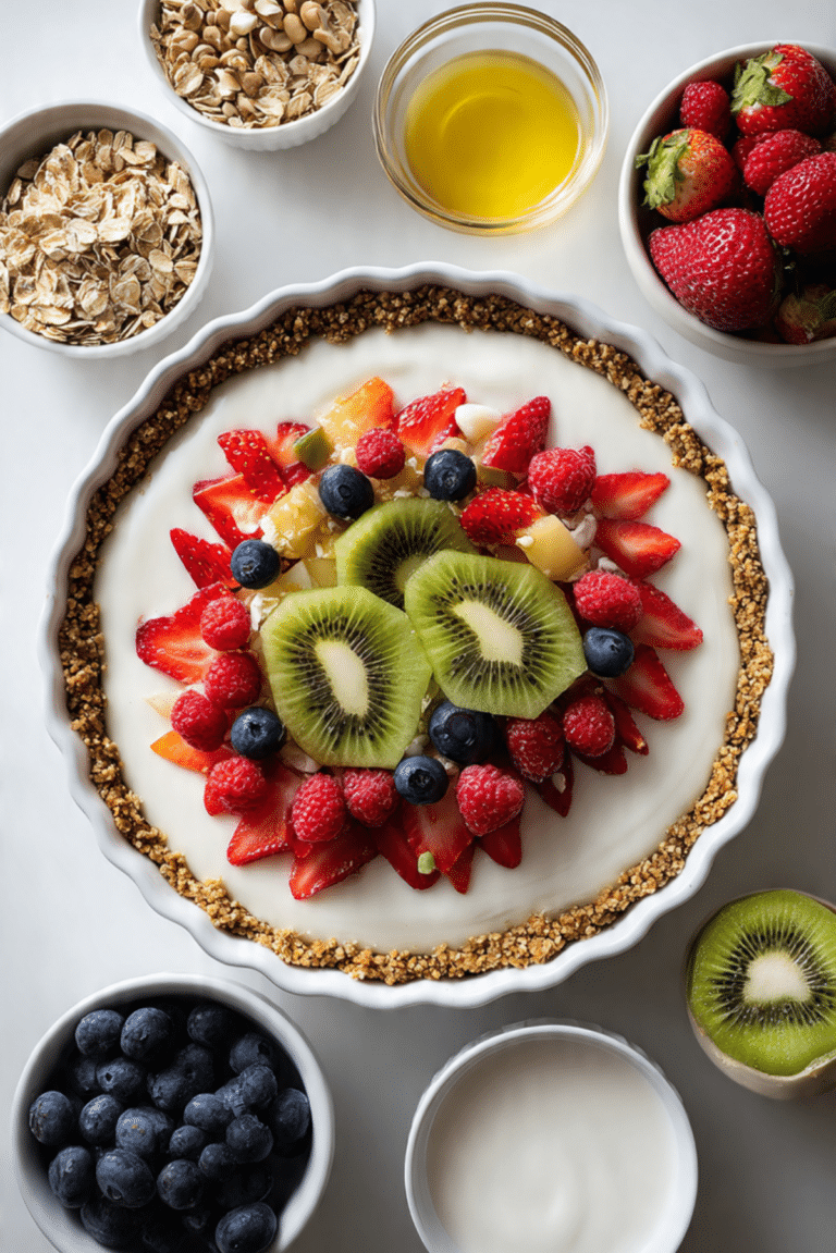 No-Bake Fruit & Granola Tart