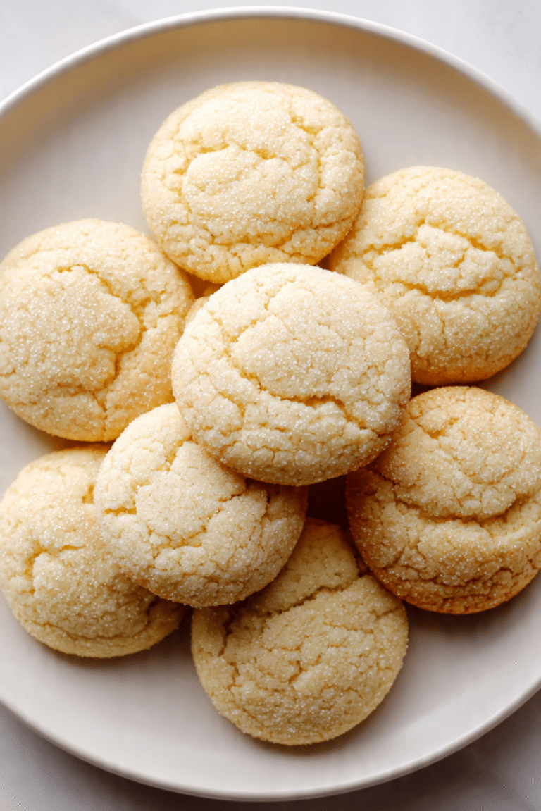 Chewy Lemon Sugar Cookies