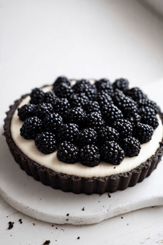 No-Bake Blackberry Oreo Tart