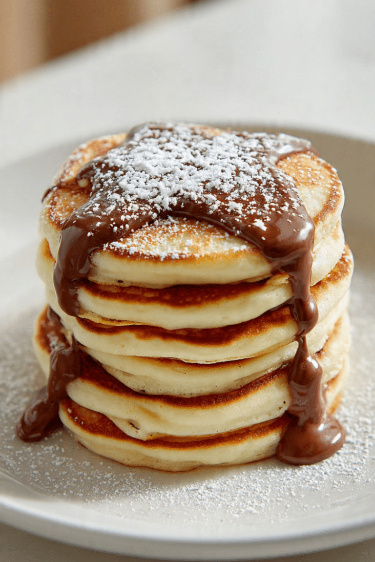 Nutella-Stuffed Pancakes