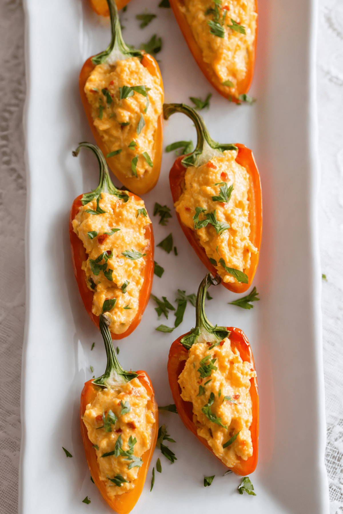 Pimento Cheese-Stuffed Mini Peppers