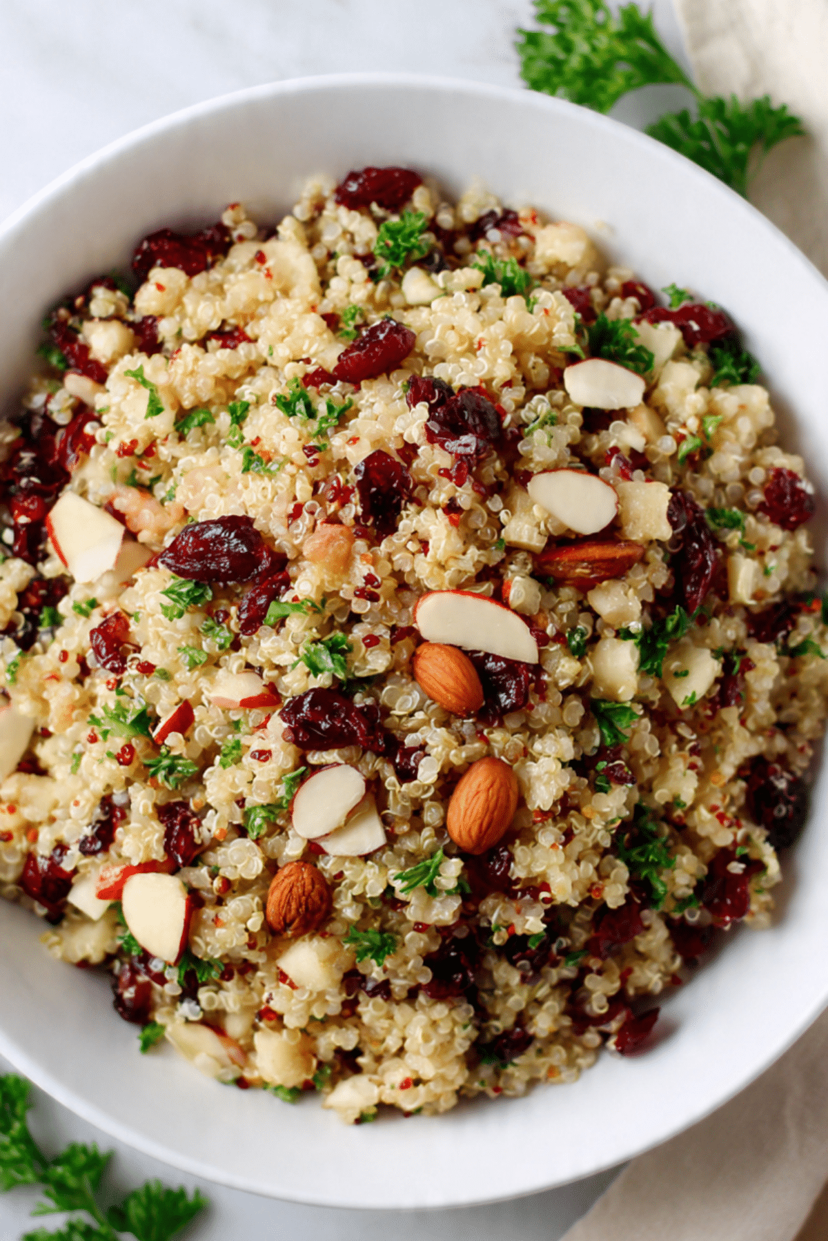 Cranberry Apple Quinoa Salad