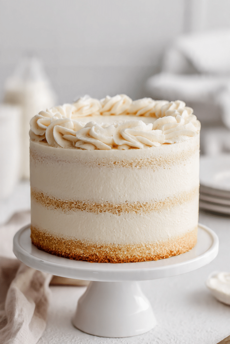 Easy Vanilla Layered Cake