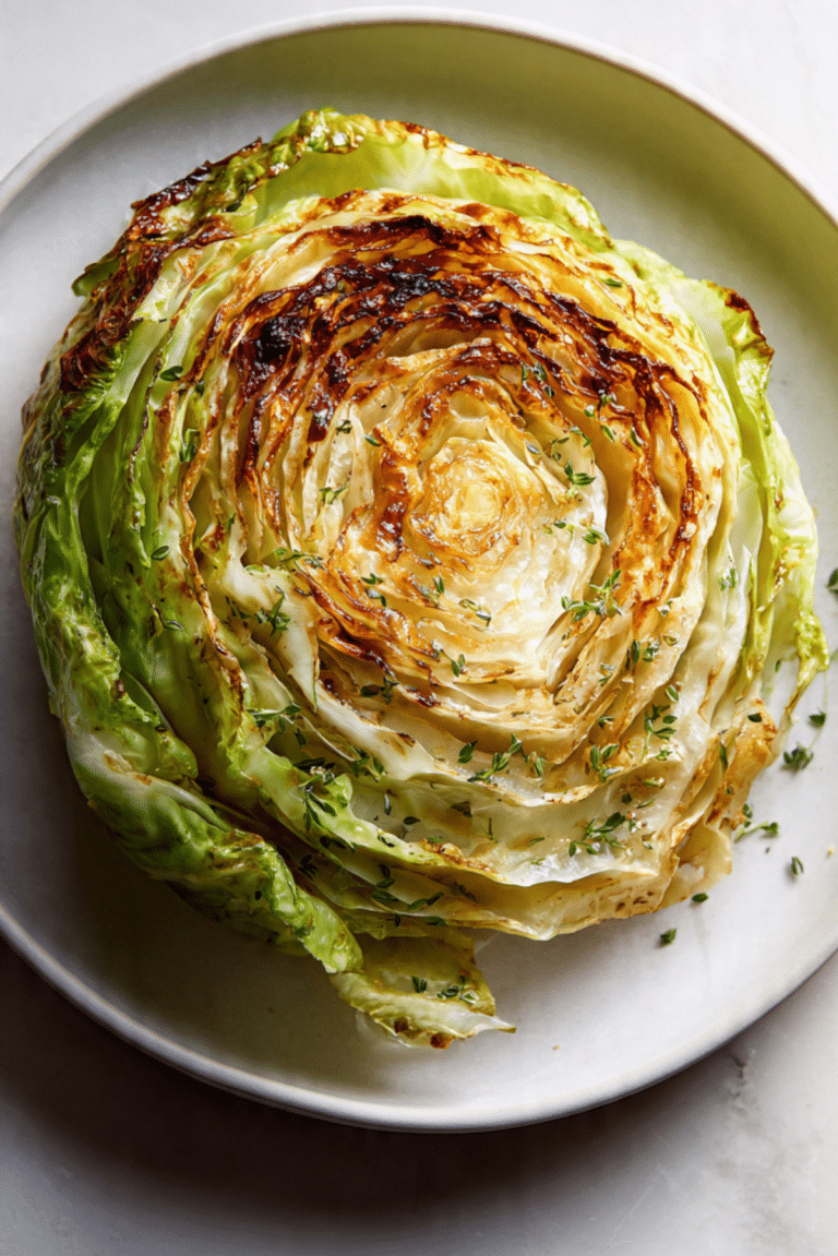 Whole Roasted Cabbage
