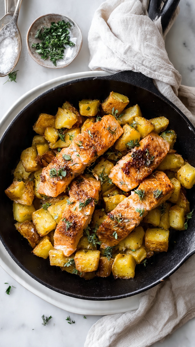 Salmon and Potato Skillet