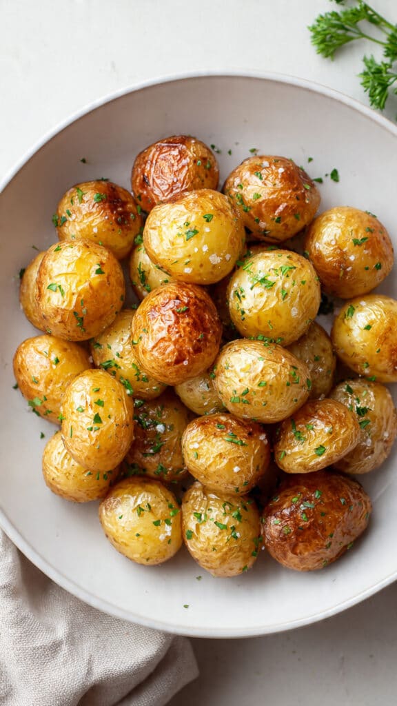 Air Fryer Roasted Baby Potatoes