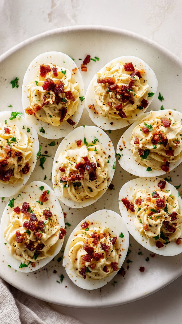 Carbonara Deviled Eggs