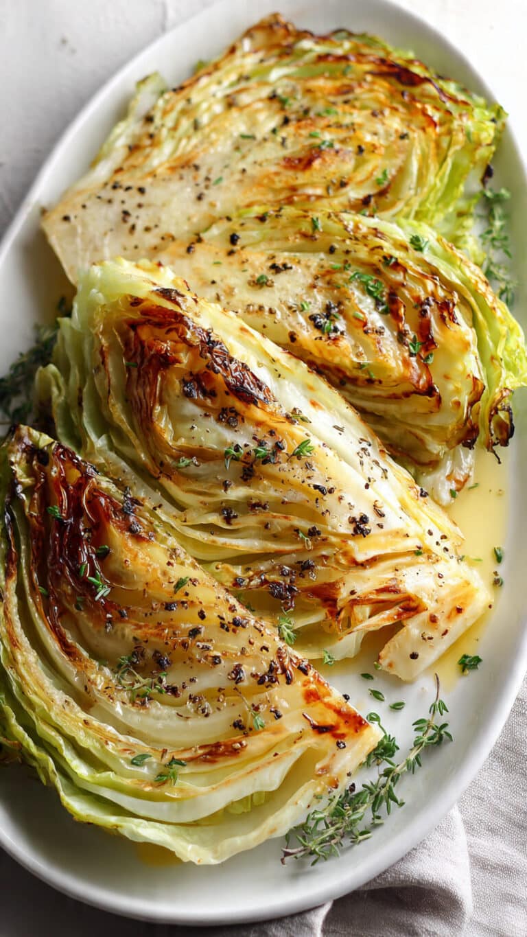 Crispy Melted Cabbage with Bacon
